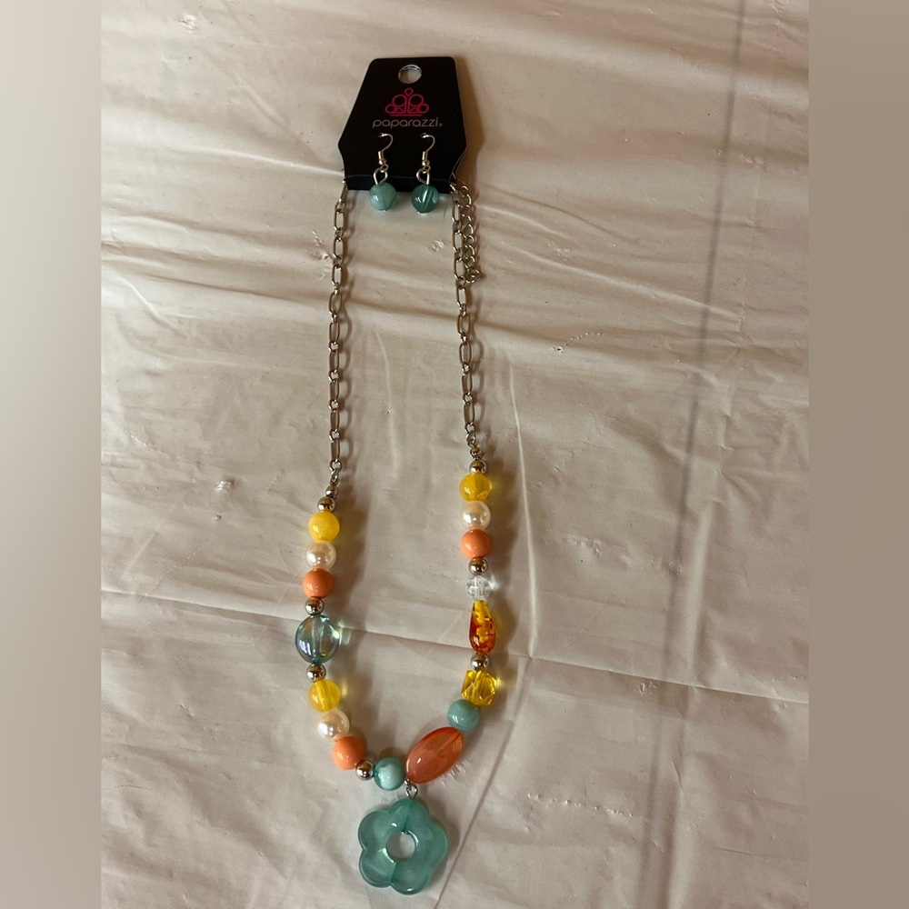 Paparazzi Multicolor Necklace and Earring Set